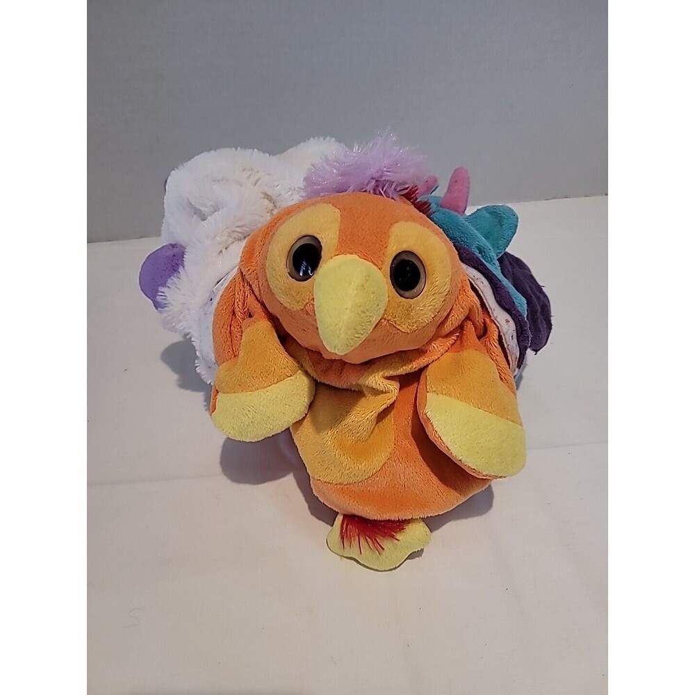 Pop Out Dogs Pets Plush Stuffed Animals 3 in 1 Reversible Chicken Unicorn Dragon